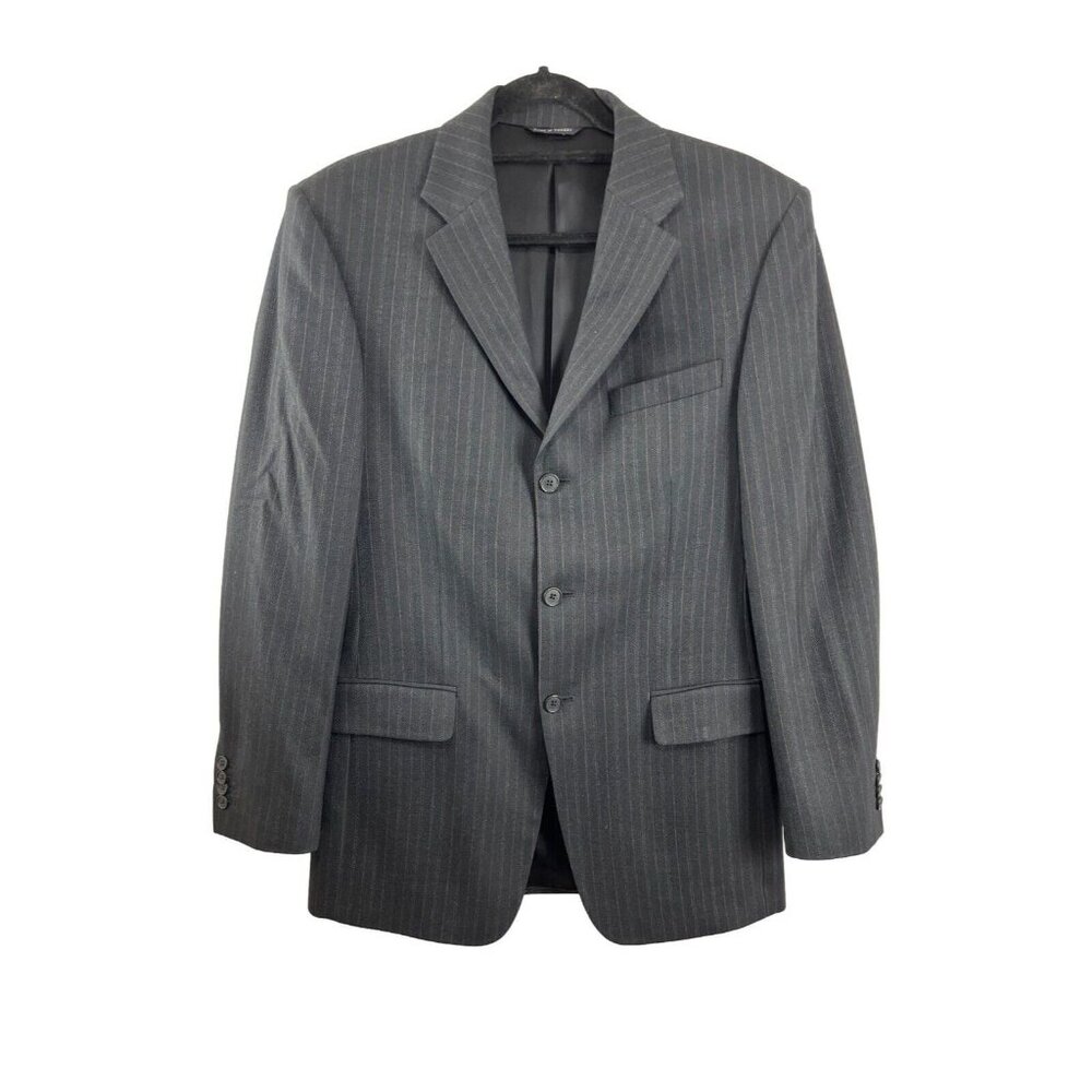 Banana Republic Modern Wool Pinstriped Suit Jacket Mens Size 38R